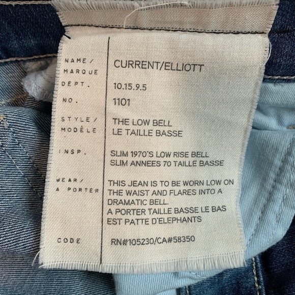 Current/Elliot The Low Bell Light Blue Women's Jeans (sz 29) - Picture 7 of 8